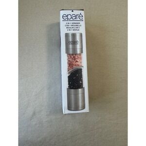 Epare 2 in 1 Grinder Salt Pepper Adjustable Stainless Steel New Ceramic Mill‎